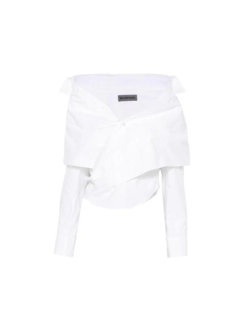 BALENCIAGA Balenciaga Blue Tops - Blouses Women