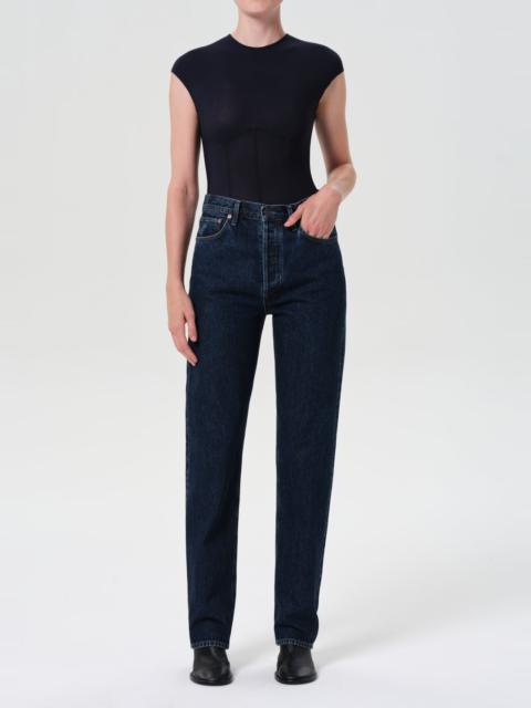 AGOLDE 90'S PINCH WAIST HIGH RISE STRAIGHT LONG IN PENDULUM