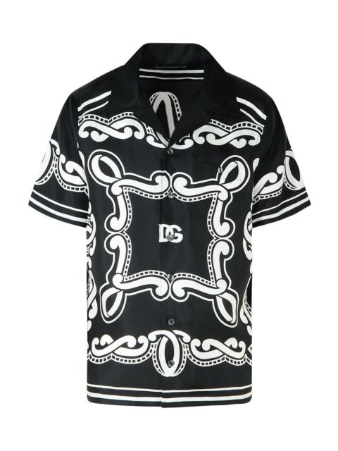 Dolce & Gabbana Bandanna Printed Short-sleeved Shirt