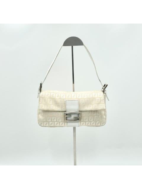 FENDI Fendi Ivory Zucchino Baguette Bag 8BR000