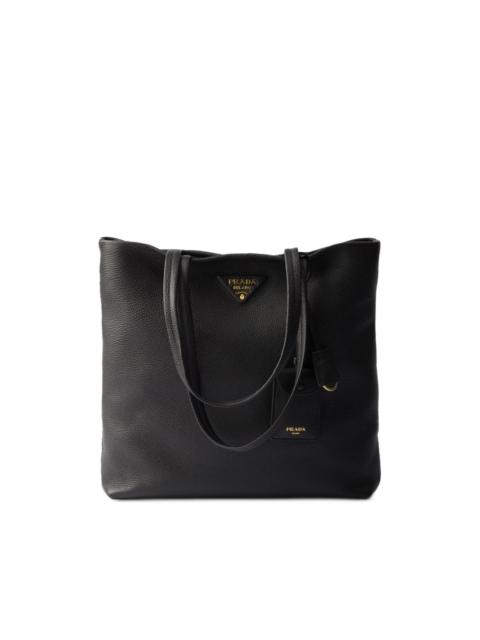 Prada Medium Re-Nylon patchwork tote bag with embroidery