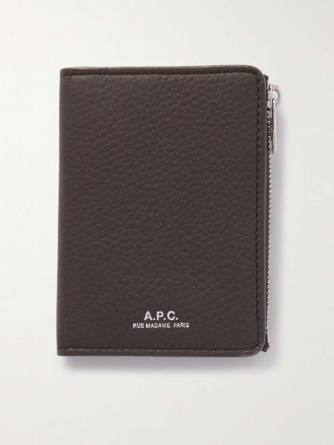 Stefan Full-Grain Leather Zipped Cardholder