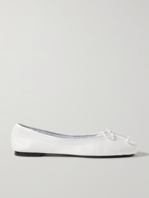 KHAITE Charlotte Leather Ballet Flats