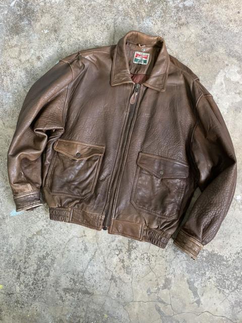 Other Designers Genuine Leather × Japanese Brand - 90's Genuine Leather Gleeman Jacket