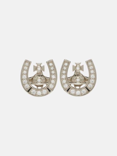 Vivienne Westwood Mare embellished sterling silver earrings