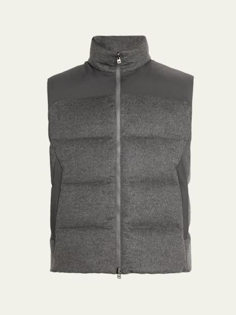 SEASE Men's Insulated Cashmere Reversible Vest
