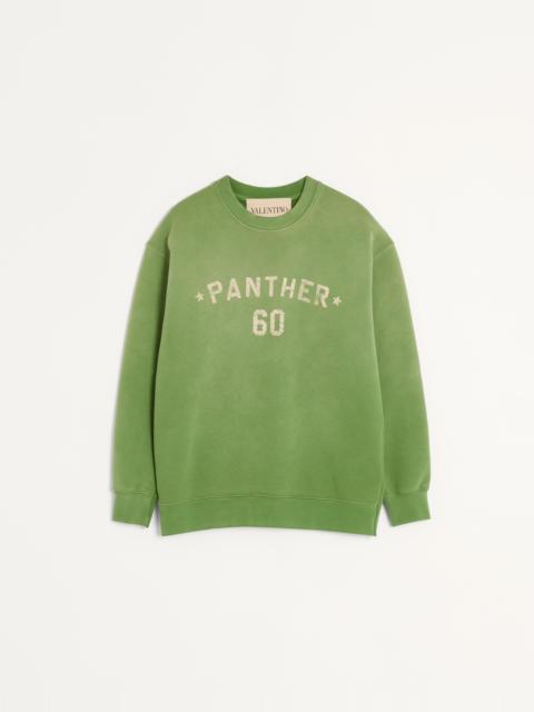 Valentino COTTON SWEATSHIRT WITH CHEZ VALENTINO PRINT