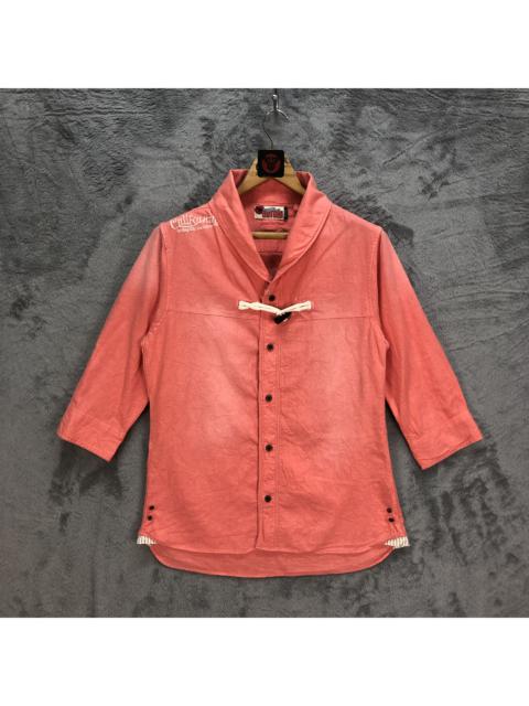 Other Designers Surf Style - Gotcha Master of Surfing Orange Button Ups Shirt #6190-53