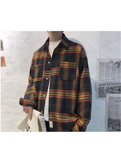 Other Designers Japanese Brand - Red checkered flannel shirt