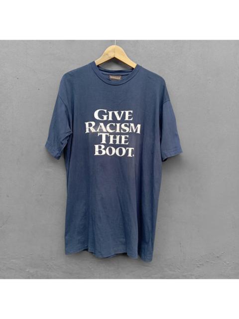 Timberland vintage rare 90s Timberland Give Racism The Boot t shirt