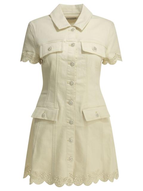 self-portrait Self-portrait Embroidered Short Dress