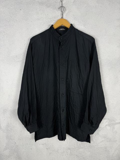 Other Designers Vintage Issey Miyake Permanente Black Shanghai Shirt