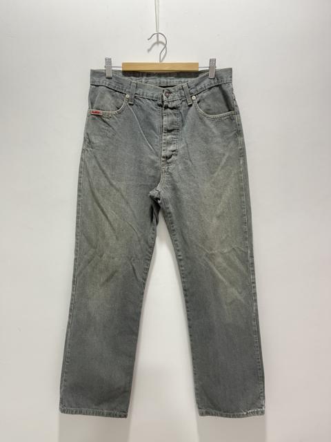 Other Designers Vintage - JAPANESE XLARGE BUTTON FLY DISTRESSED DENIM JEANS