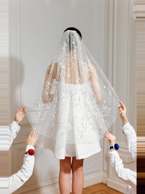 BERNADETTE Midi Veil Little Flower Embroidery