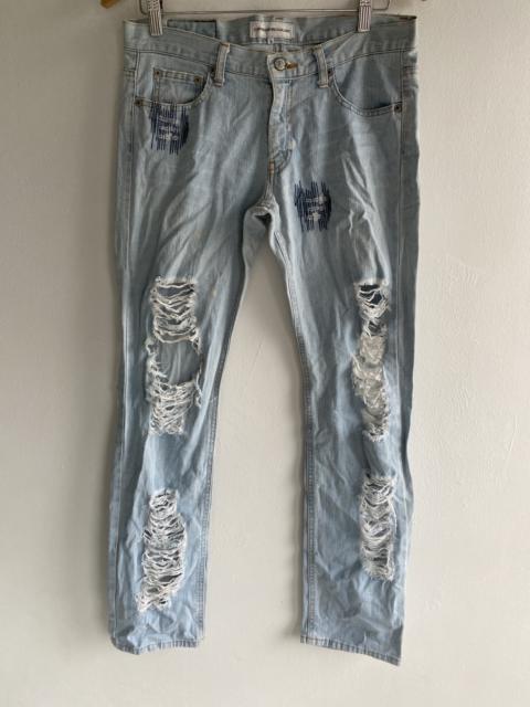 Other Designers Vintage - Distressed Patchwork EHYPENWORLDGALLERY Jeans