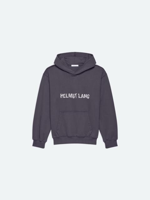 Helmut Lang CRUMPLED LOGO HOODIE