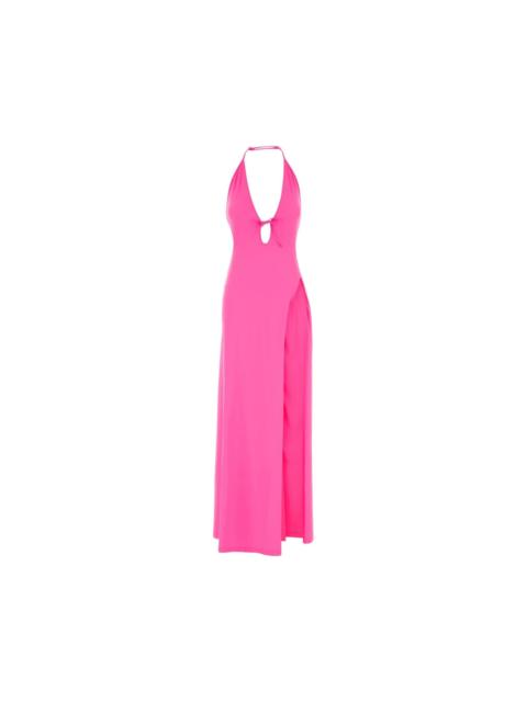 BALENCIAGA BALENCIAGA Fluo Pink Stretch Nylon Dress New & Authentic (Wo