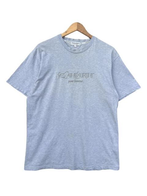 Vintage Yves Saint Laurent YSL Homme Spellout Tee Shirt