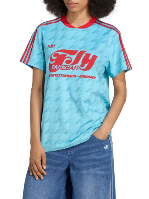 adidas adidas Graphic Print Football Jersey in Blue at Nordstrom