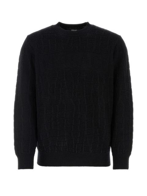 Versace Man Black Wool Sweater