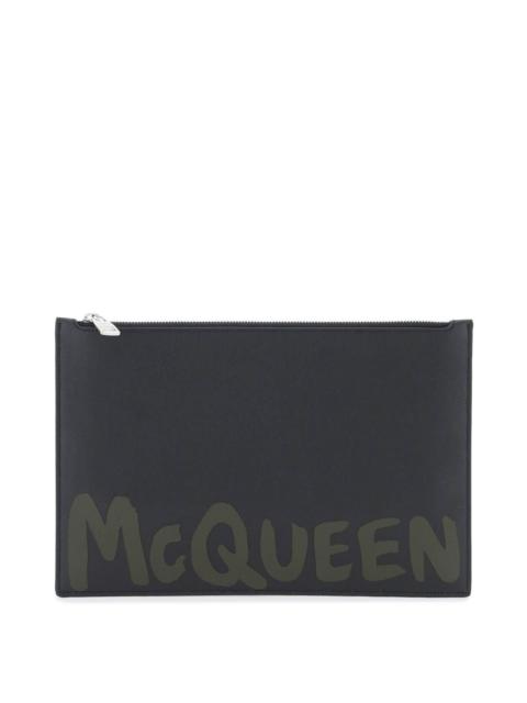 Alexander Mcqueen Graffiti Flat Pouch