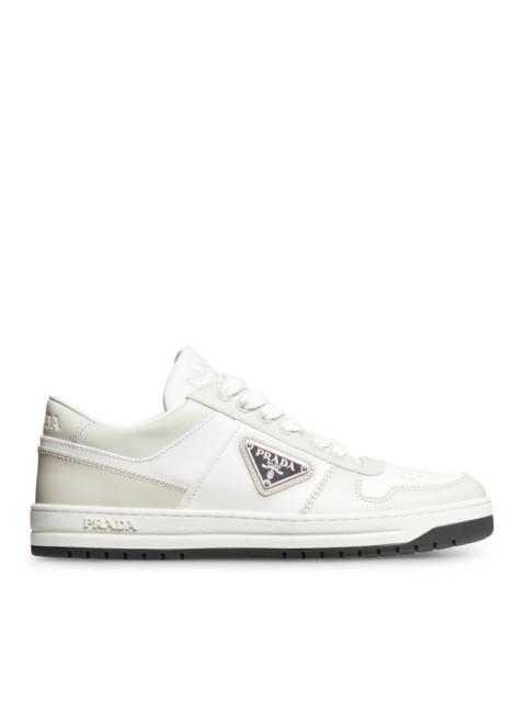 Prada Women Downtown Sneakers In Perforated Leather