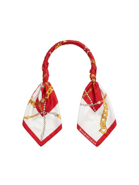 BALENCIAGA Balenciaga Jewell Silk Scarf Chocker Necklace - Great