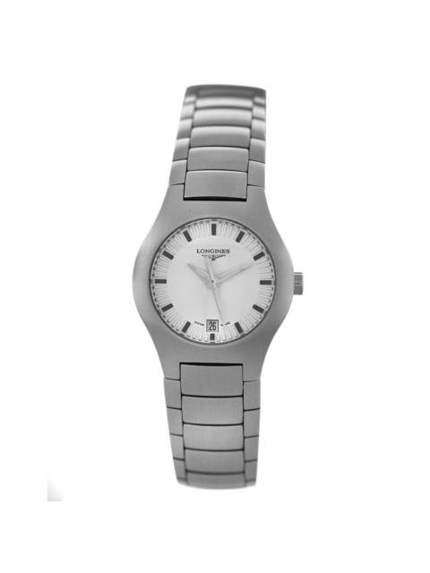 Longines Pre-owned Longines Oposition Round Quartz Silver Dial Ladies Watch L3.117.4.72.6