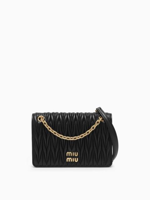 Miu Miu Black Matelasse Leather Bag Women