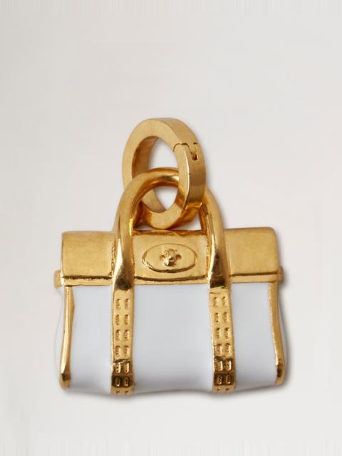 Mulberry Enamel Bayswater Charm
White & Gold Mixed Material