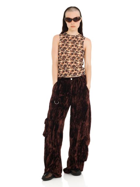 Collina Strada EARTH VELVET LAWN CARGO PANT