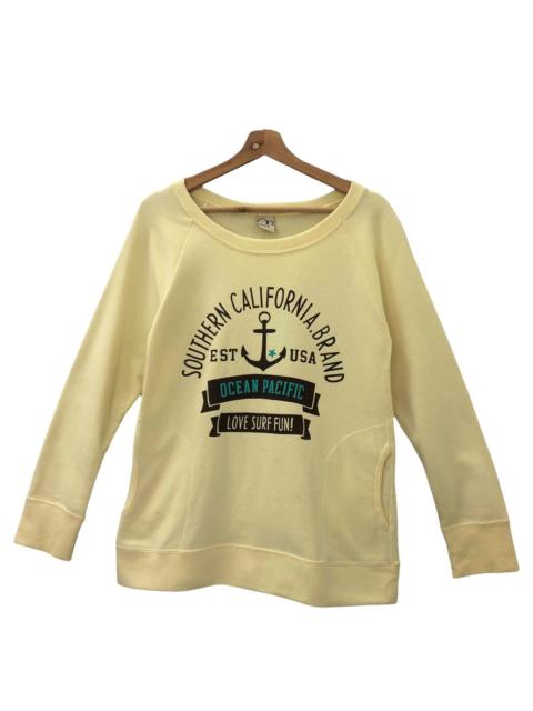 Other Designers Ocean Pacific × Vintage - Vintage Ocean Pacific Surf Crewneck Sweatshirt Size M