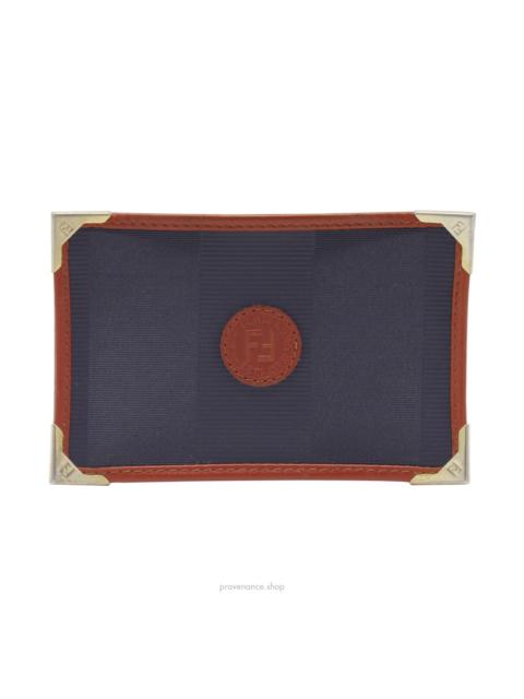 FENDI Fendi Card Holder Wallet - Navy Pequin
