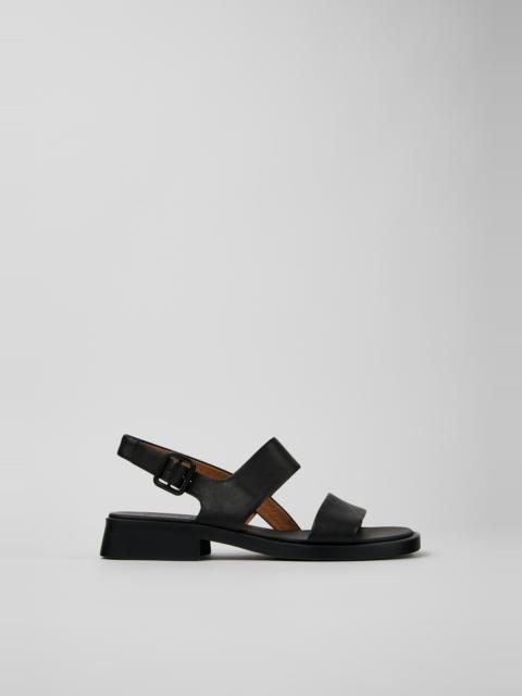 CAMPERLAB Black Leather Sandals for Women.