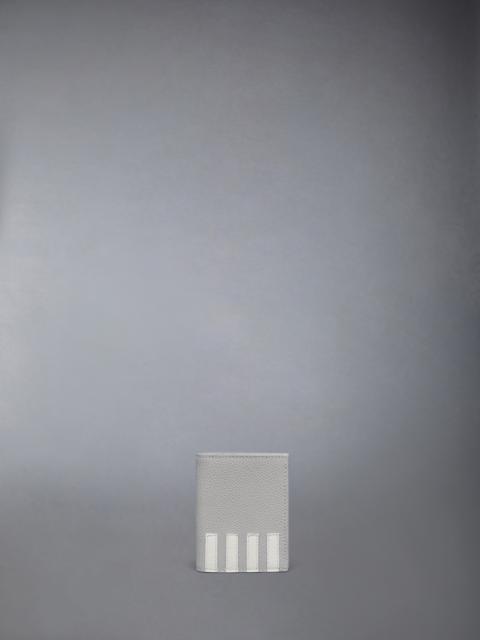 Thom Browne PEBBLE GRAIN 4-BAR DOUBLE CARD HOLDER