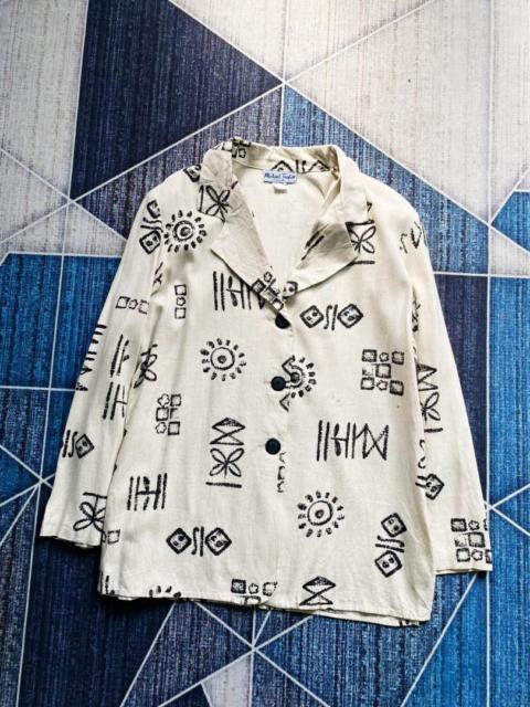 Other Designers Vintage - ART MOTIVE RAYON LINEN JACKET BY MICHAEL TAYLOR