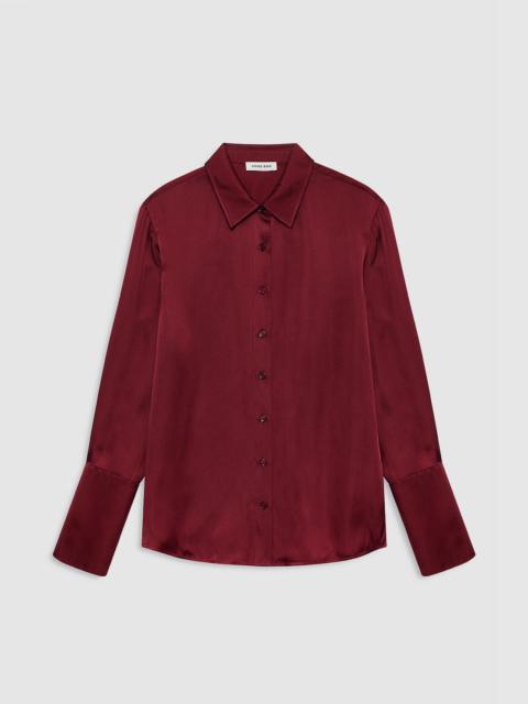 ANINE BING Amanda Shirt - Cabernet