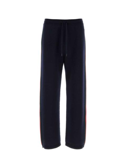 GUCCI Gucci Men Midnight Blue Stretch Wool Joggers