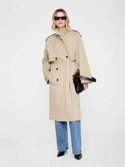 ANINE BING Rickie Maxi Trench - Beige
