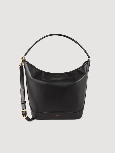 Sandro LEATHER BUCKET BAG TANGOSO