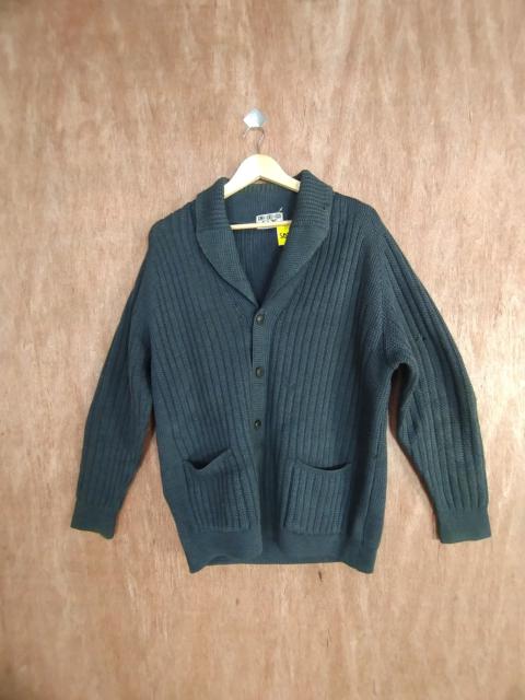 Other Designers Homespun Knitwear - Cross GX black knitwear cardigan japan #S030
