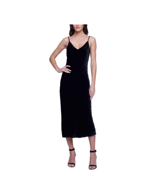 L'AGENCE L'AGENCE Seridie Silk-Blend Mid Slip Dress