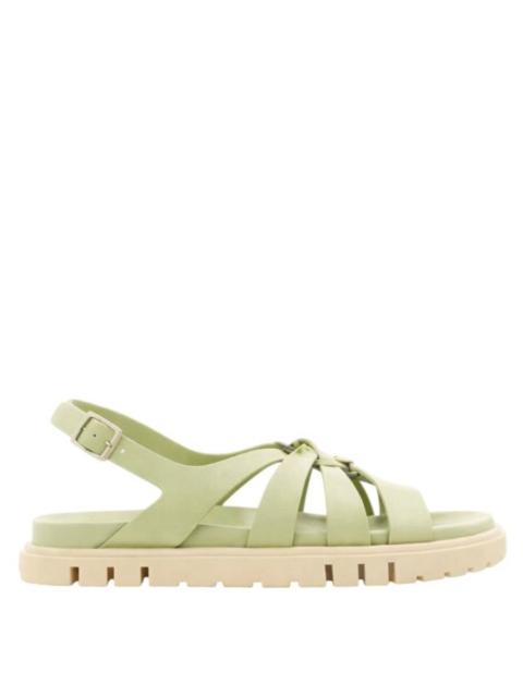 FERRAGAMO Ferragamo Gancini Ornament Flat Sandals, Size 7