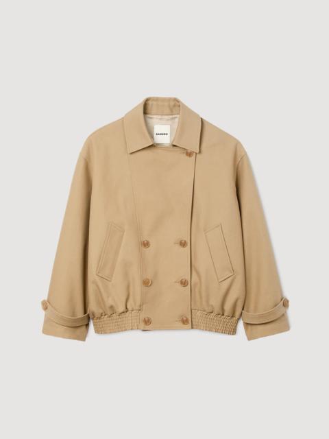 Sandro SHORT OVERSIZED TRENCH COAT