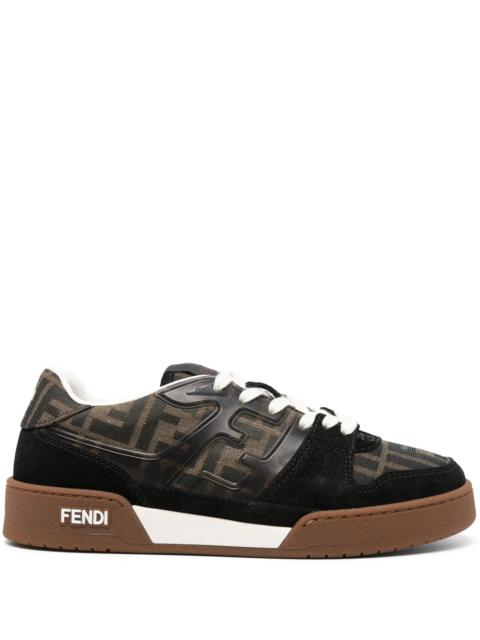 FENDI Fendi Zucca-monogram Panelled Sneakers