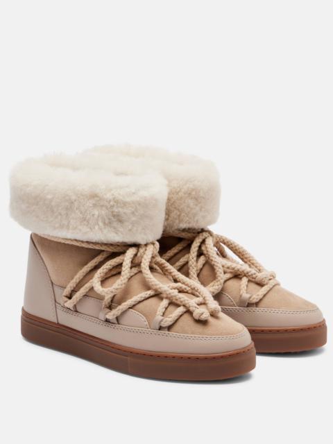 INUIKII Classic shearling-trimmed suede snow boots
