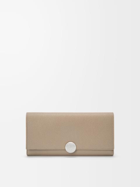 Loewe Pebble continental wallet in mini grain calfskin