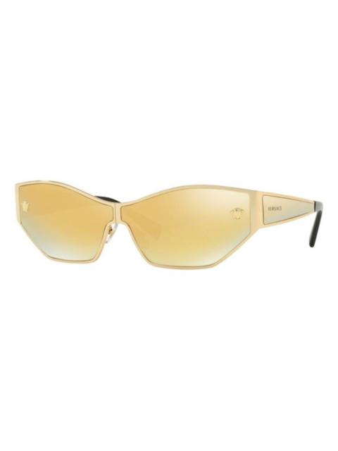 VERSACE Versace Brown Mirror Gold Butterfly Ladies Sunglasses VE2205 10027P 67