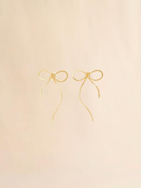 Marni GOLDEN BOW STUD EARRINGS