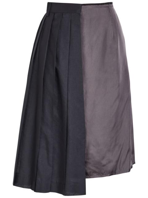 Maison Margiela Maison Margiela Panelled Satin Midi Skirt